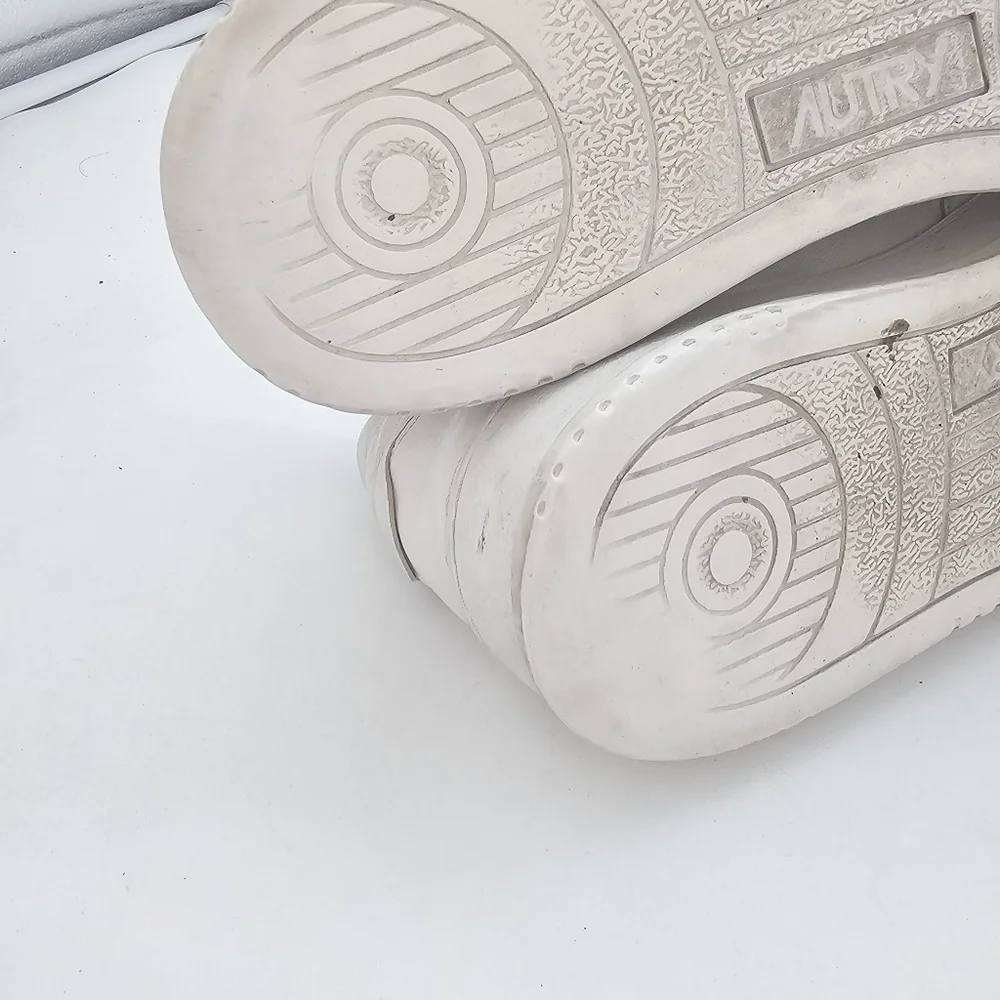 Autry Medalist Low Top Distressed Vintage Leather Sneakers White EU45 US11.5-12